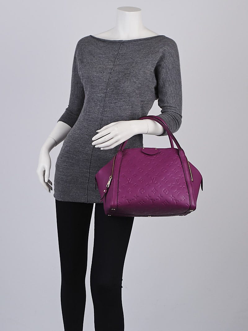 Louis Vuitton Marais Handbag Monogram Empreinte Leather MM Purple