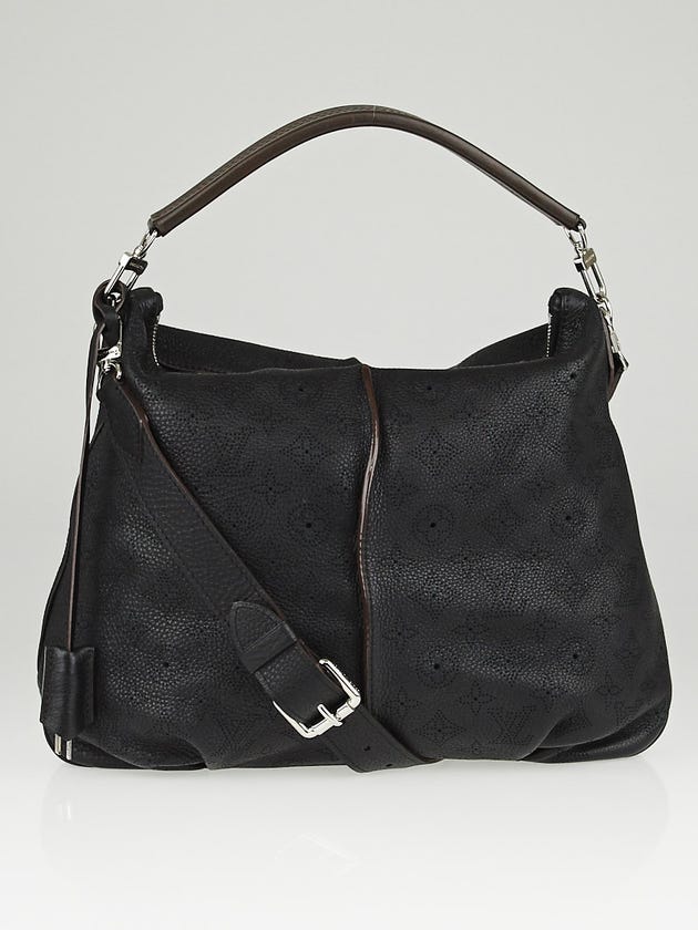 Louis Vuitton Black Monogram Mahina Leather Selene PM Bag