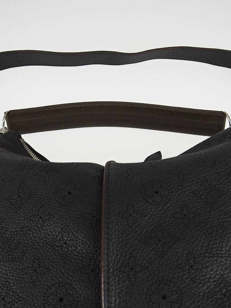 Louis Vuitton Black Monogram Mahina Leather Selene PM Bag