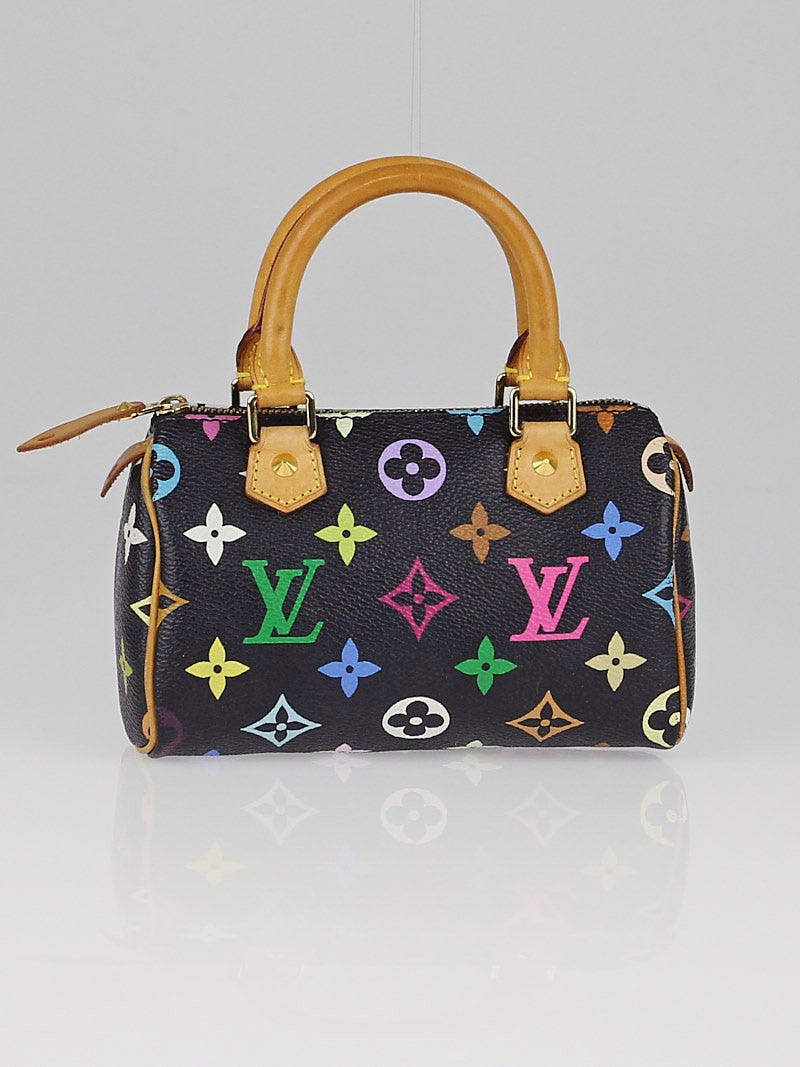 Louis Vuitton Black Monogram Multicolore Mini Photo Holder - Yoogi's Closet