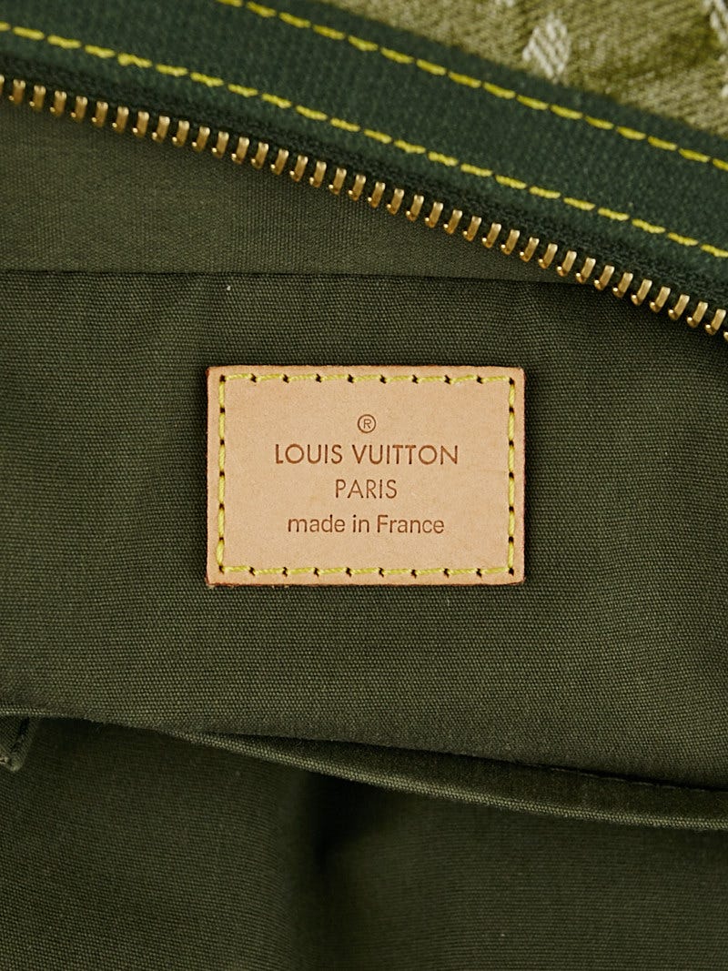 Louis Vuitton Light Olive Green Monogramouflage Denim Limited Edition  Jasmine Satchel Louis Vuitton
