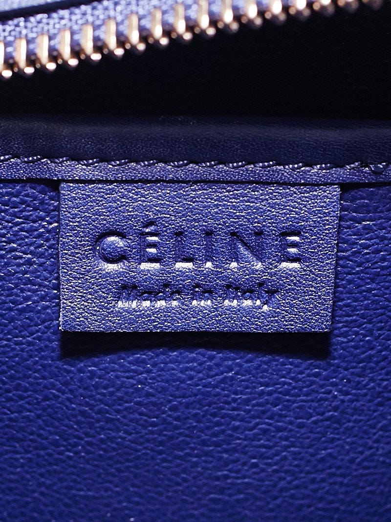 Nano luggage leather handbag Celine Navy in Leather - 35874996