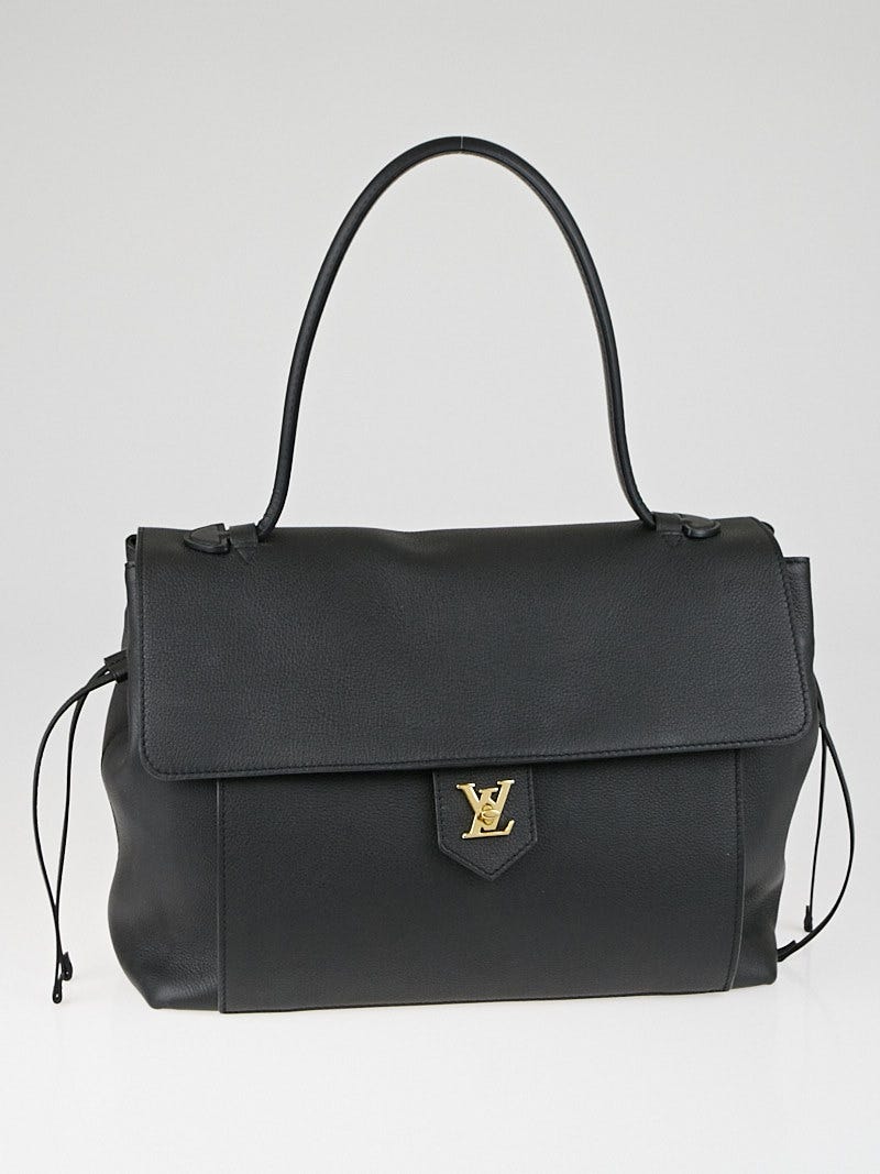 Louis Vuitton Black Calfskin Leather Lockme II Bag - Yoogi's Closet