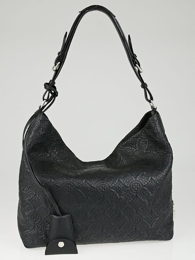 Louis Vuitton Black Monogram Antheia Leather Hobo PM Bag