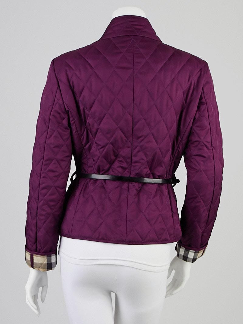 Purple burberry jacket hotsell