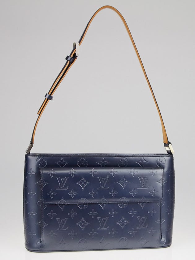 Louis Vuitton Blue Monogram Mat Allston Bag