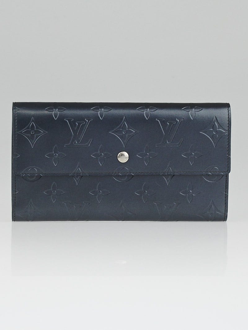 Louis Vuitton Blue Monogram Mat Porte-Tresor International Wallet