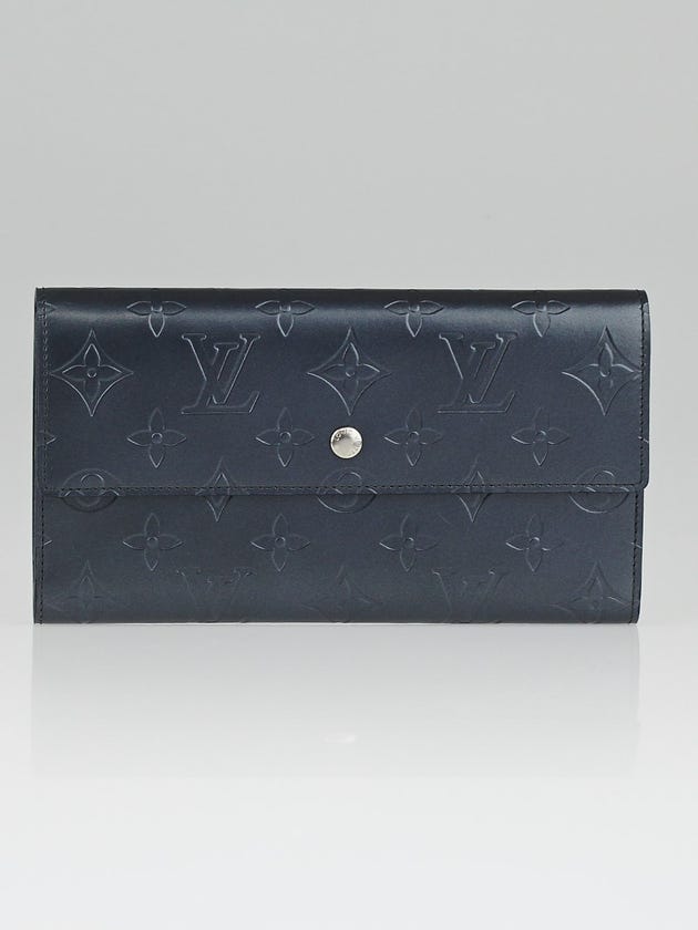 Louis Vuitton Blue Monogram Mat Porte-Tresor International Wallet