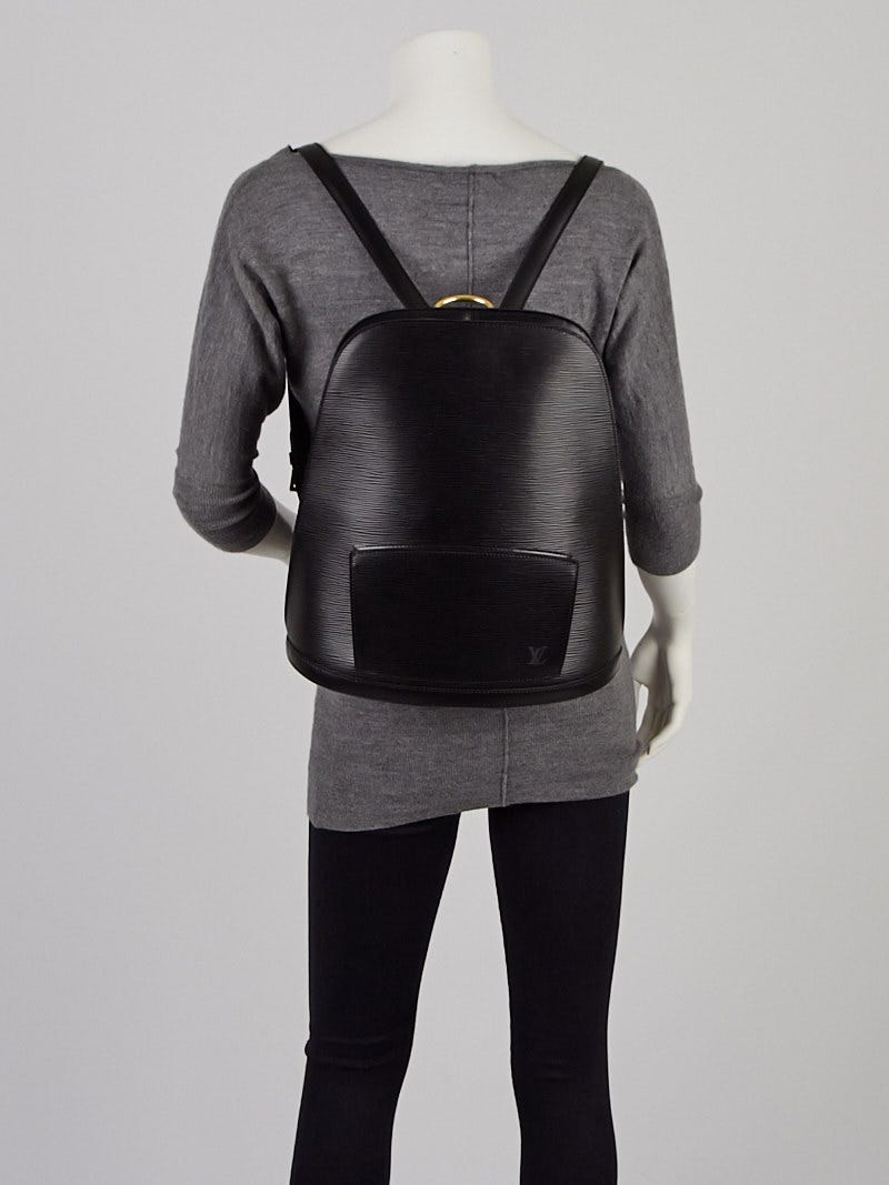 Louis Vuitton Black Epi Leather Gobelin Backpack