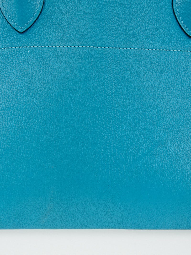 Hermes 31cm Etoupe Chevre Mysore Leather Palladium Plated Bolide Bag -  Yoogi's Closet