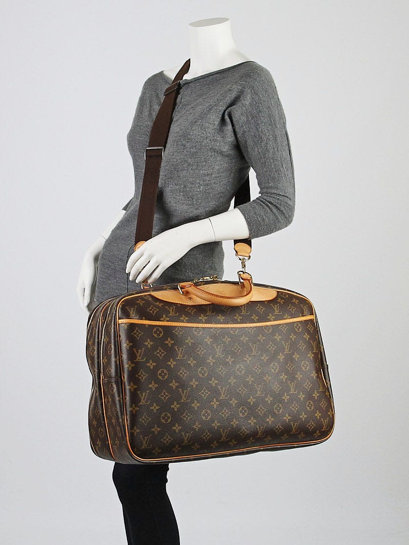 Louis Vuitton Alize Bag Monogram Canvas 24 Heures Brown