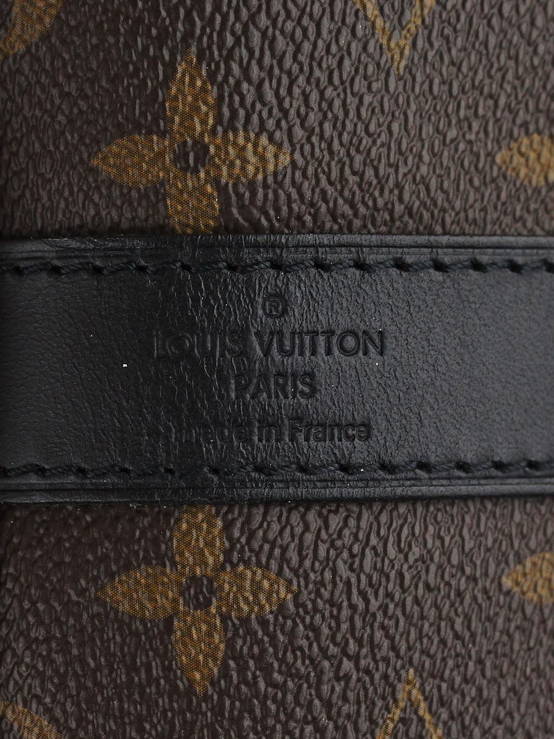 Authentic LOUIS VUITTON Monogram Macassar Keepall Bandouliere 55cm M56714  Bos