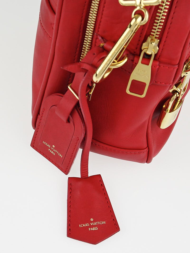 Louis Vuitton Limited Edition Red Leather Flight Bag Paname Takeoff Bag -  Yoogi's Closet