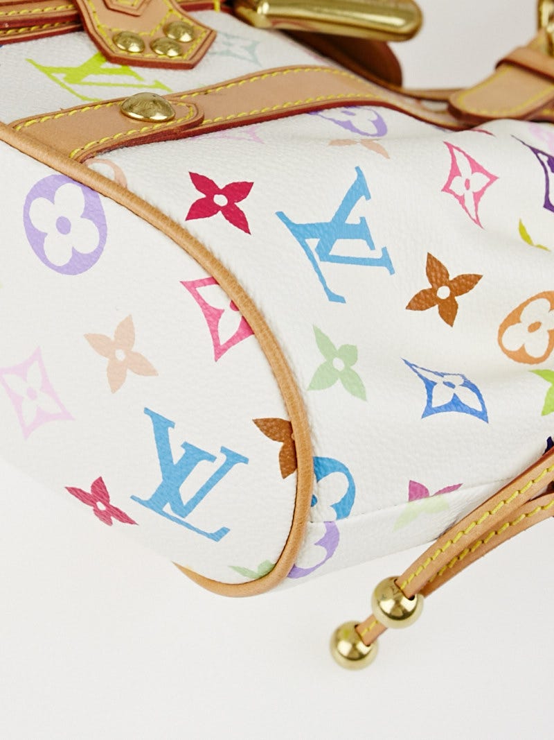 LOUIS VUITTON THEDA MP WHITE MULTICOLOUR MONOGRAM CANVAS HAND BAG