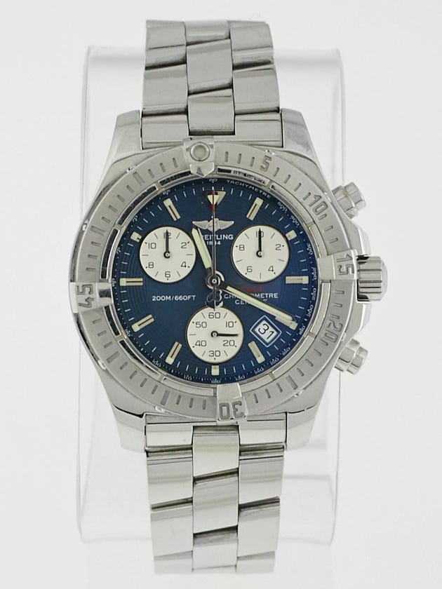 Breitling 41mm Stainless Steel Blue Colt Chronograph SuperQuartz Watch A73380