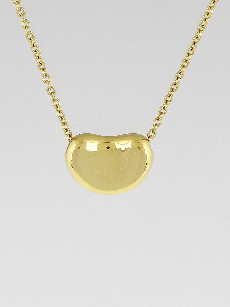 Tiffany 12mm online bean necklace