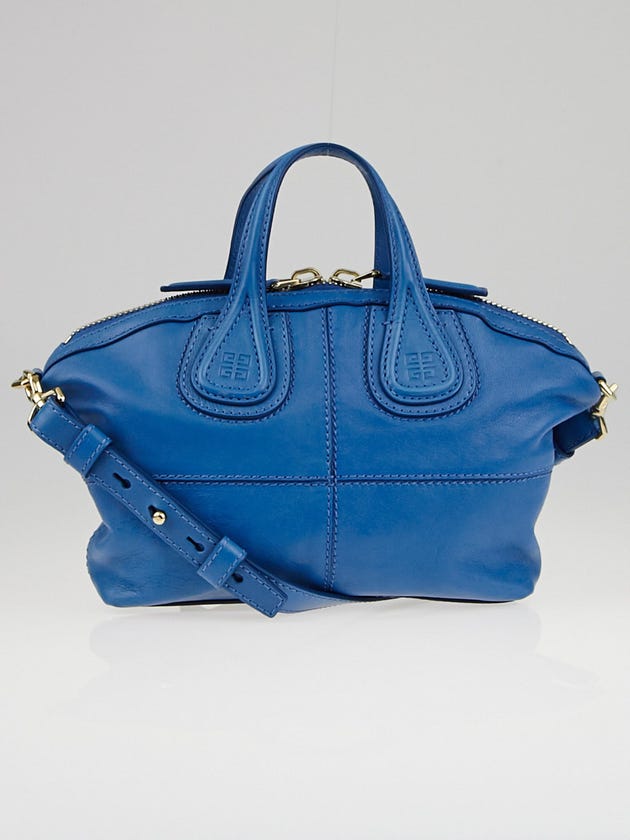 Givenchy Sky Blue Lambskin Leather Micro Nightingale Bag