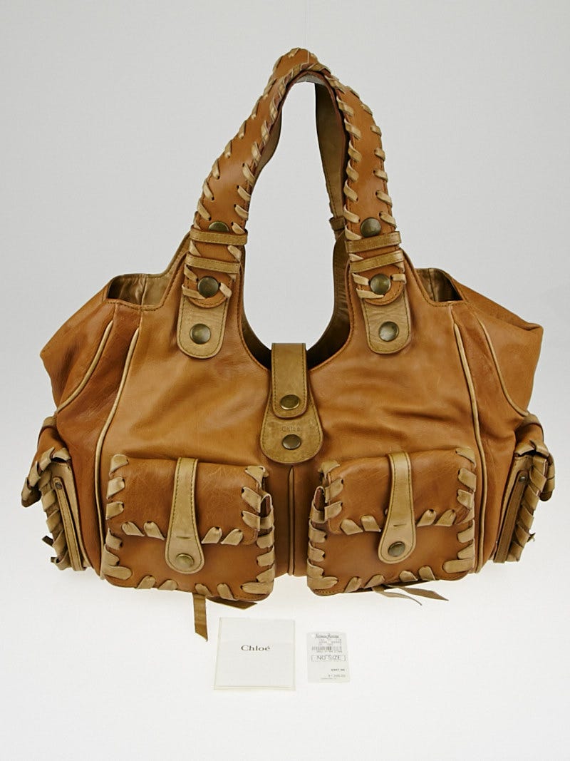 Chloé シャイニーレザー製スモールMarcieサドルバッグ の