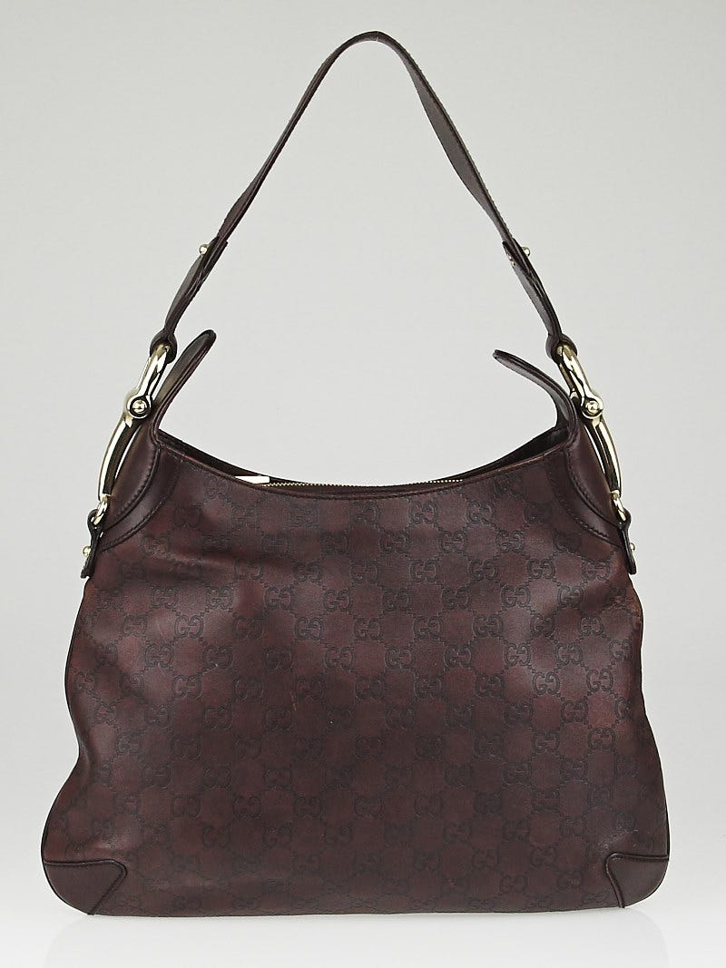 Hobo mini bag Gucci Brown in Cloth - 36267591