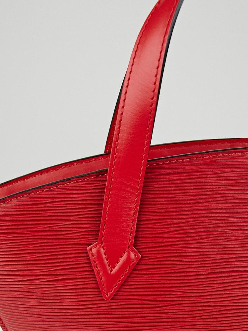 Louis Vuitton Saint Jacques Small Model Shopping Bag in Red EPI