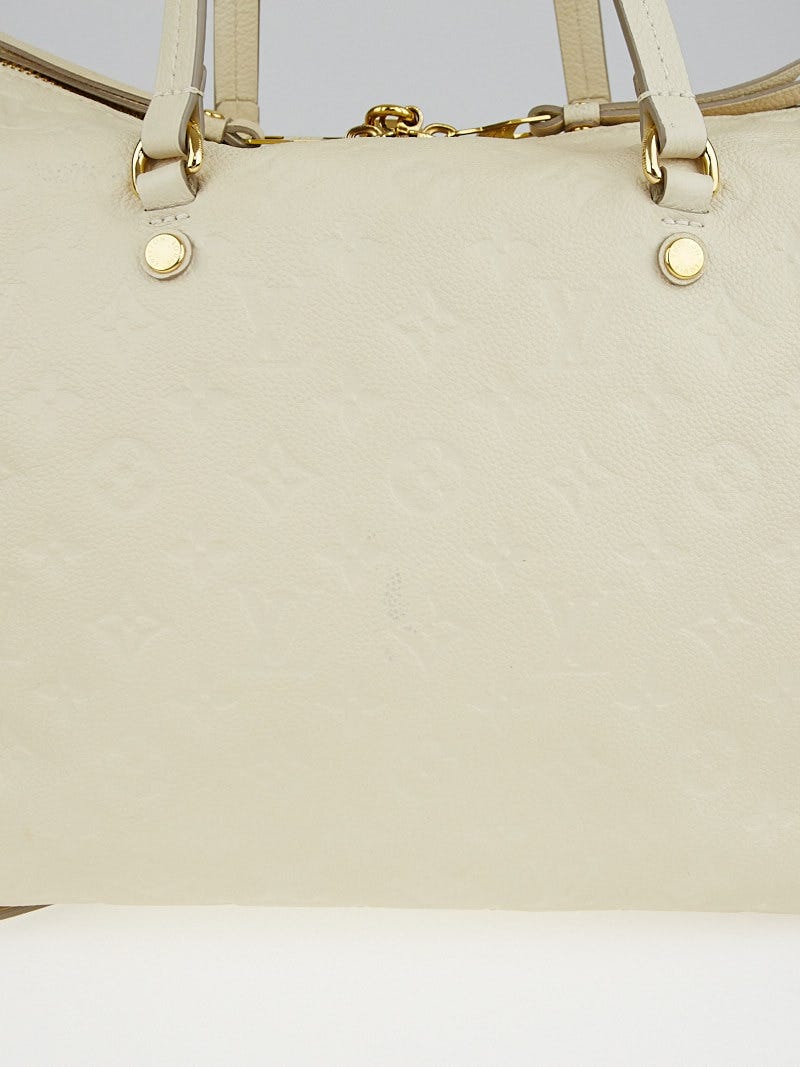 Louis Vuitton Cream Monogram Empreinte Lumineuse PM Tote Bag