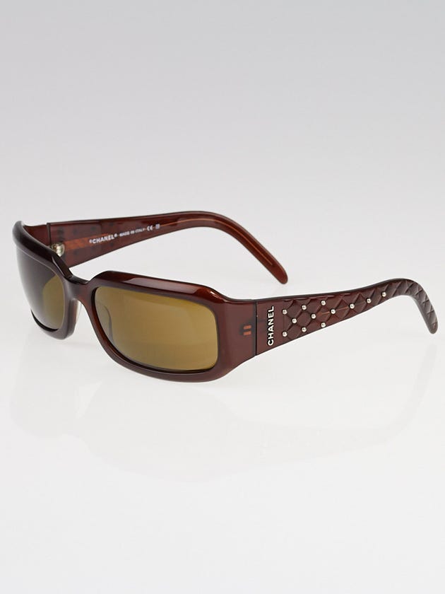 Chanel Brown Frame Brown Tint Quilted Sunglasses -5097
