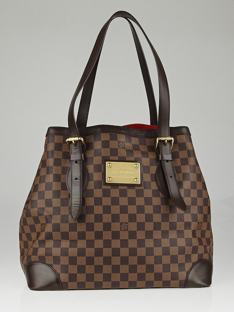 Louis Vuitton’s Damier Ebene Hamsted MM handbags authentic used