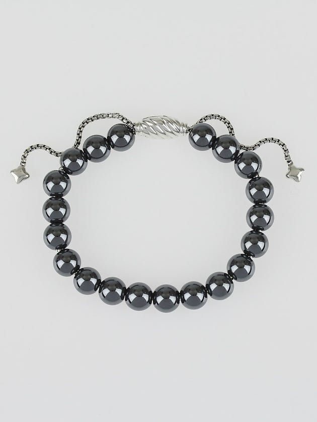 David Yurman 8mm Hematite Spiritual Bead Bracelet
