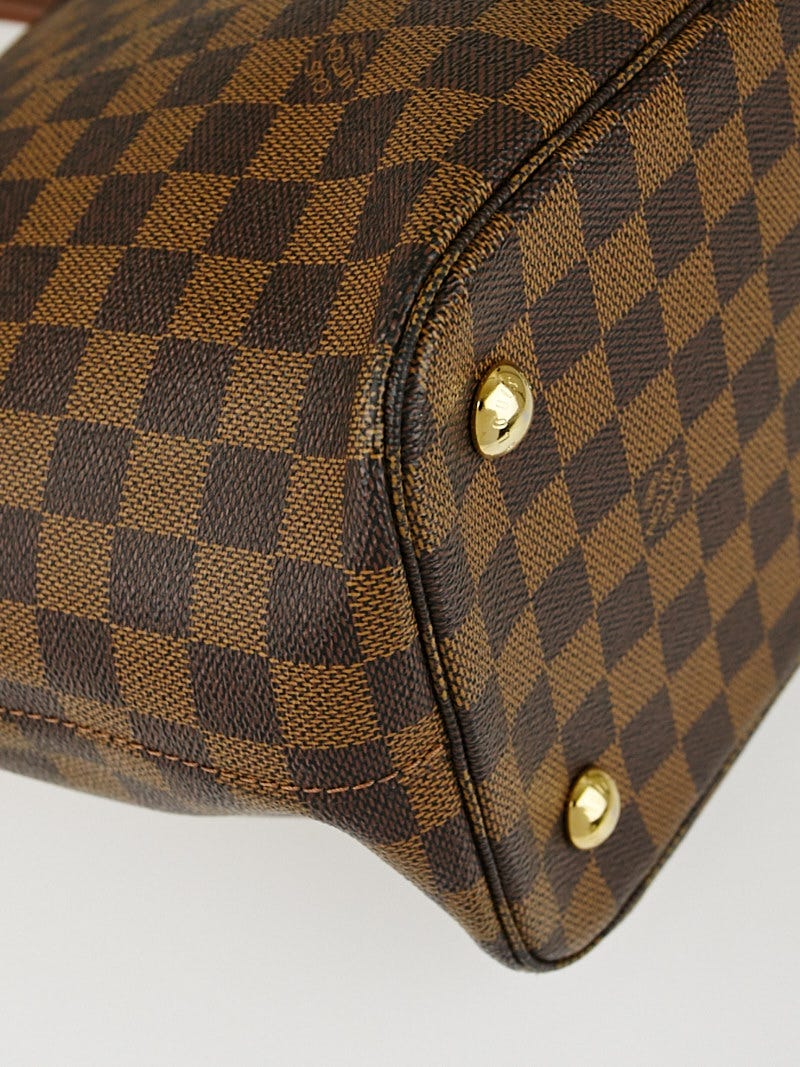 Louis Vuitton Damier Ebene Canvas Leather Belmont Gm Bag
