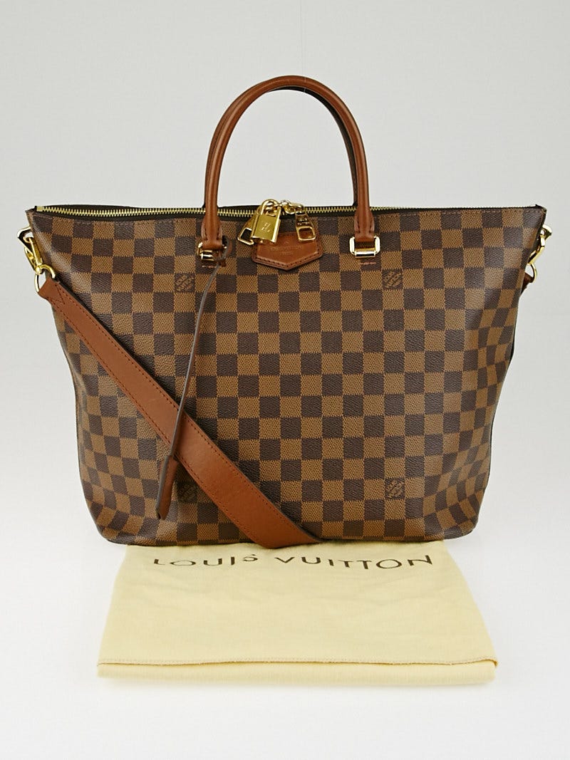 Louis Vuitton Damier Ebene Coated Canvas Belmont Handbag