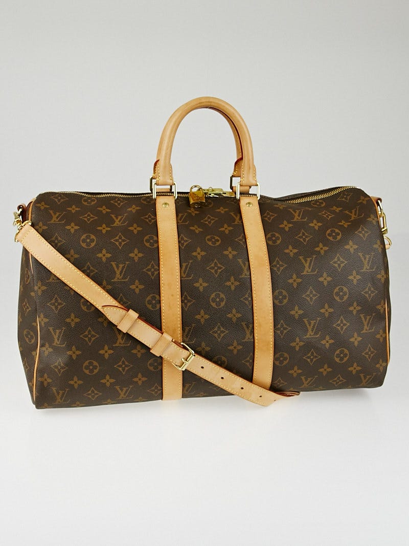 Louis Vuitton Monogram Canvas Keepall Bandouliere 45 Bag