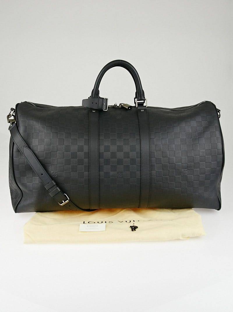 Louis Vuitton City Keepall Damier Infini Leather Bag Black