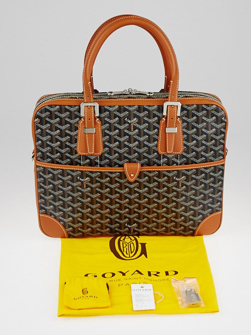 Shop GOYARD Blended Fabrics Leather Business & Briefcases by