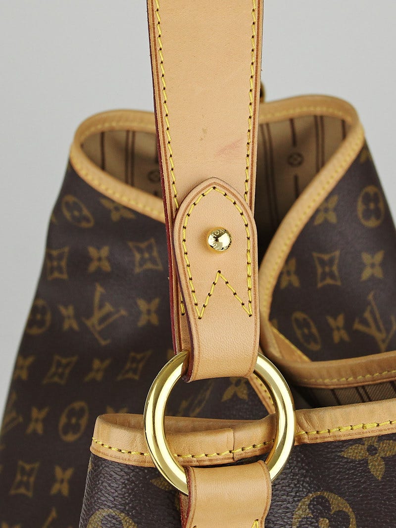 Louis Vuitton Delightful MM Tote Monogram Canvas Shoulder Bag added insert  at 1stDibs