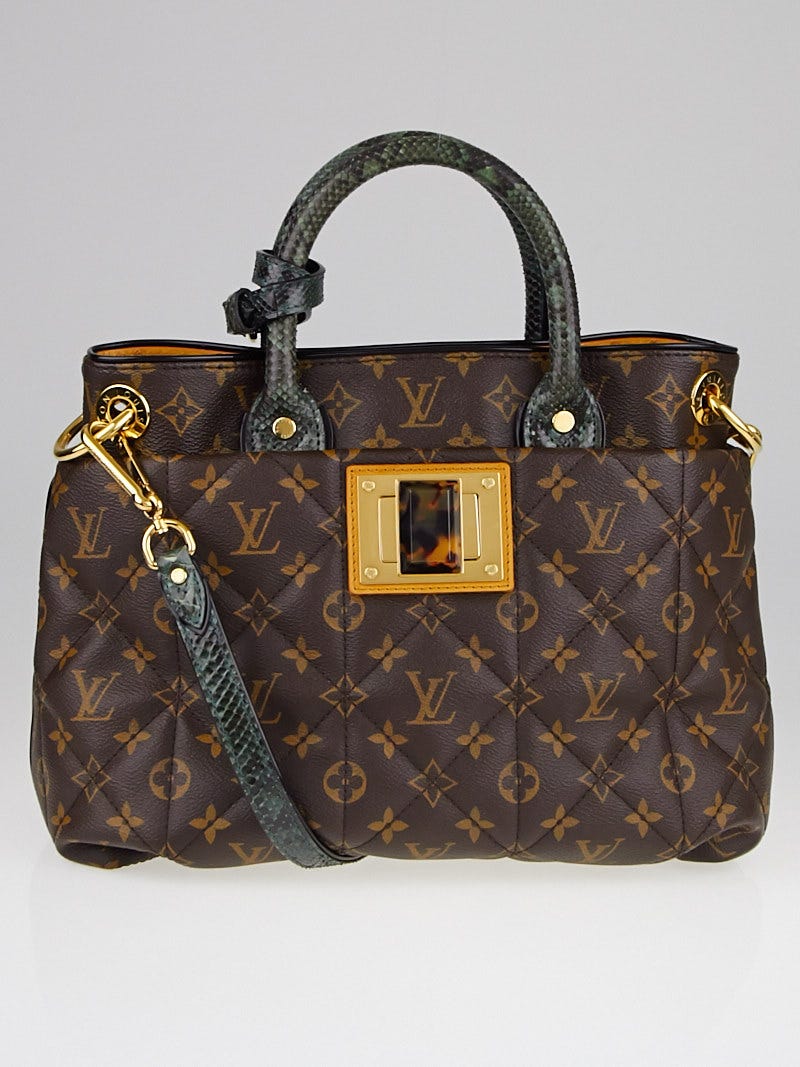 louis vuitton bag with snakeskin handles