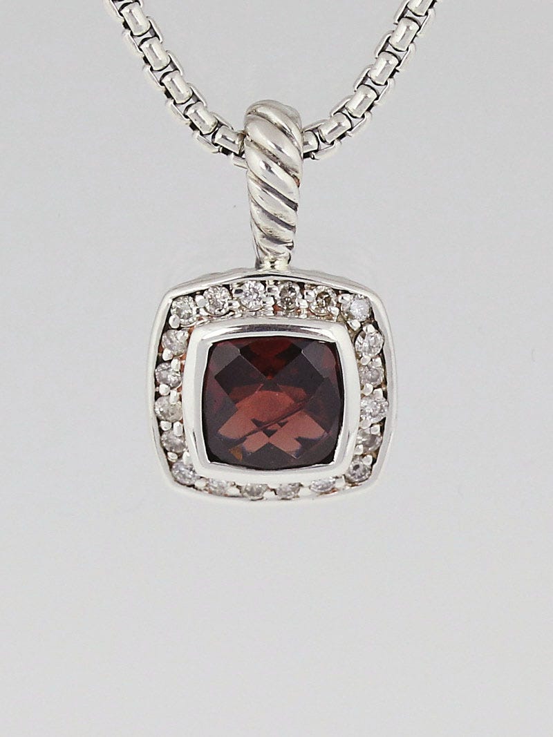 david yurman garnet necklaces