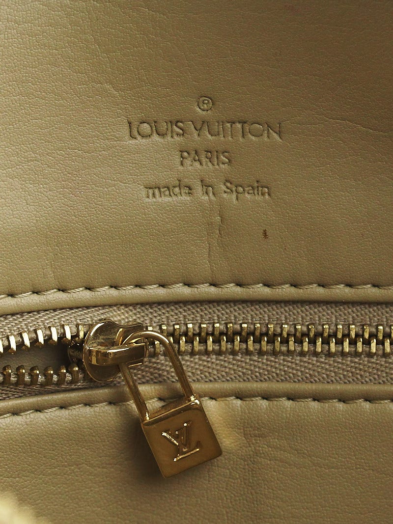 LOUIS VUITTON Houston Shoulder Bag Monogram Vernis Leather Beige M91004  02SG622