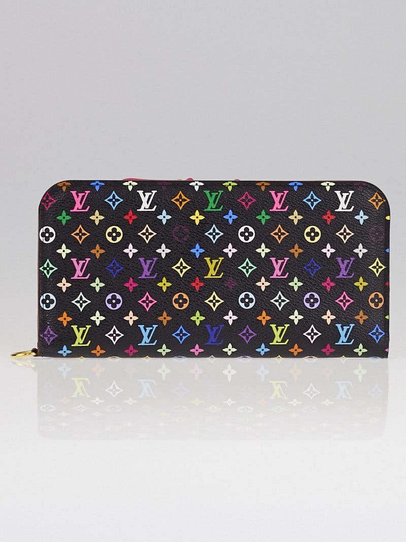 Louis Vuitton Black Monogram Multicolore Grenade Insolite Wallet