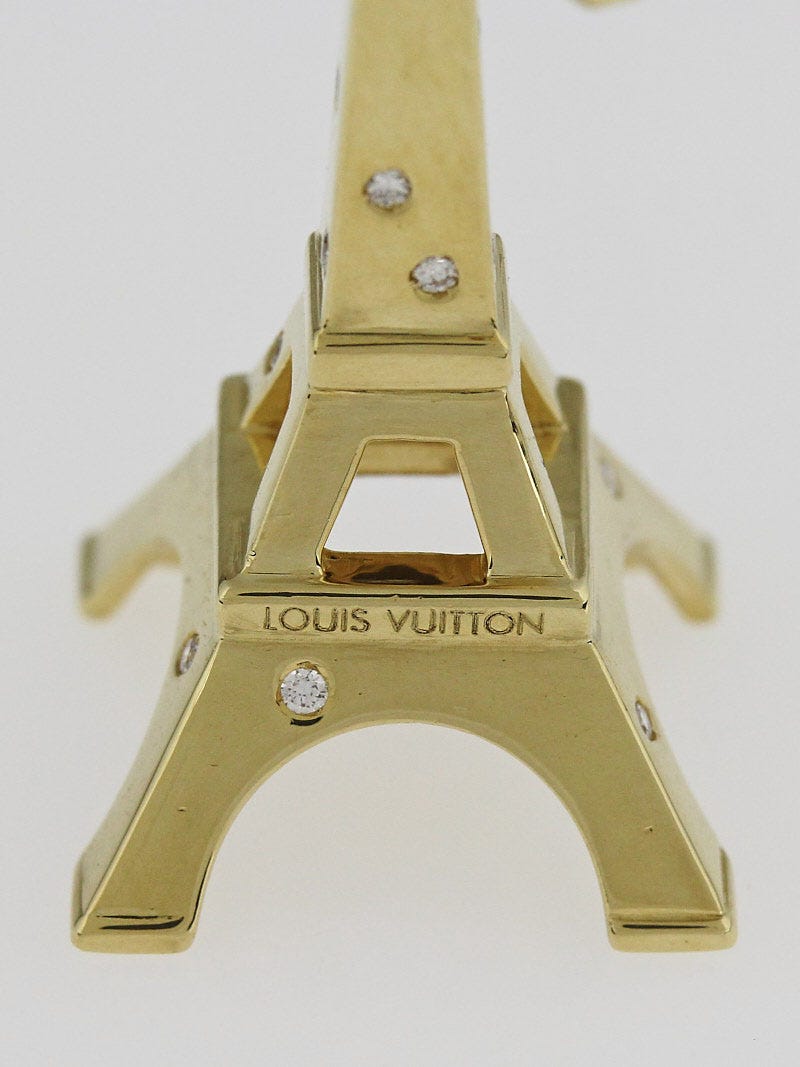 Louis Vuitton 18K White Gold Ballet Shoes Charm Pendant