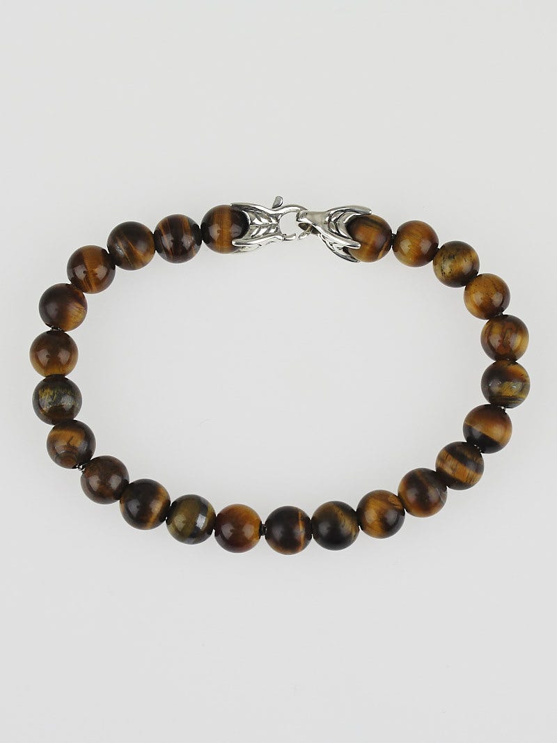 David Yurman Spiritual Beads Tiger Eye Bracelet - Brown