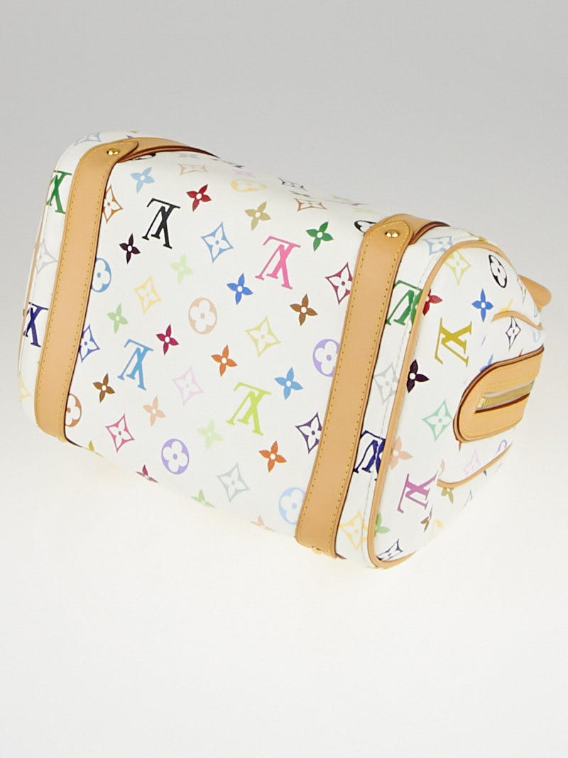 👜 Louis Vuitton White Multicolor Priscilla Bag