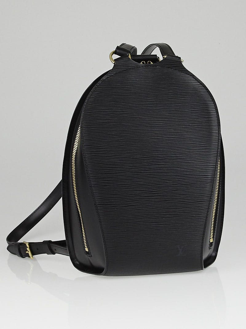 LOUIS VUITTON Mabillon Epi Leather Backpack Black