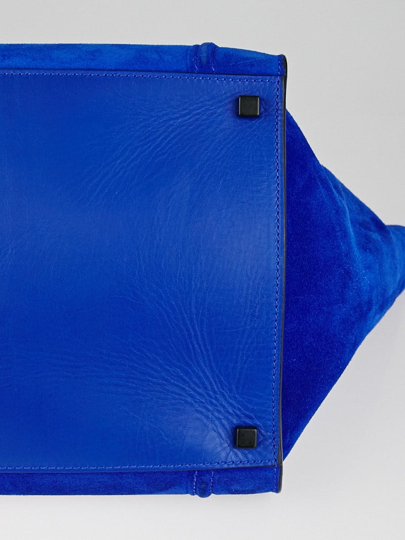 The Gentleman Over There Vintage 1950s Royal Blue Suede Leather Tall Handbag  Purse - Etsy