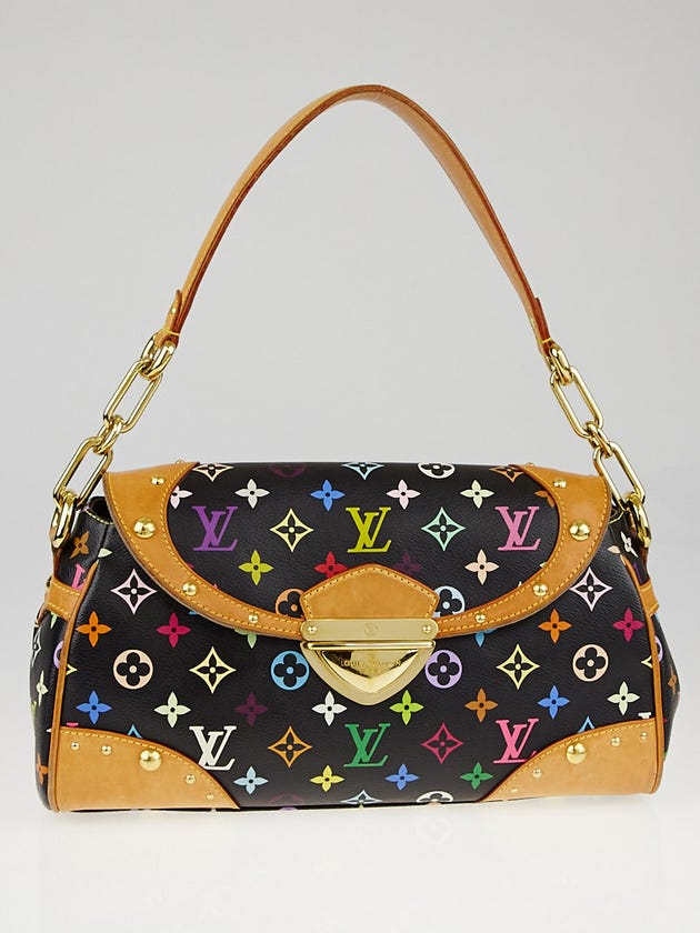 Louis Vuitton Black Monogram Multicolore Beverly MM Bag