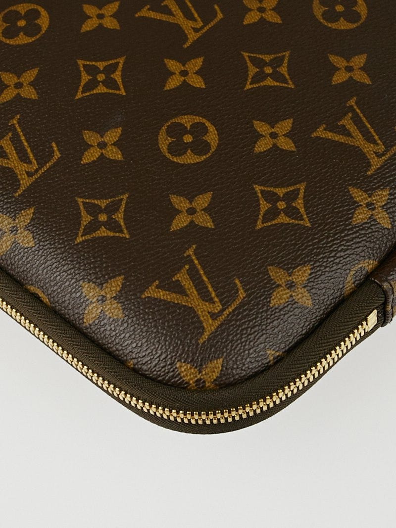 Louis Vuitton Monogram Canvas European Checkbook Wallet - Yoogi's Closet