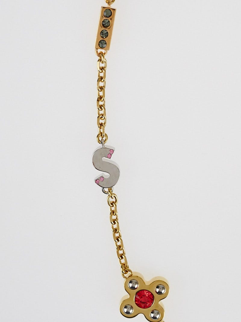 Louis Vuitton Multi-Color Crystal Love Letter Timeless Long Necklace M75423  For Sale at 1stDibs