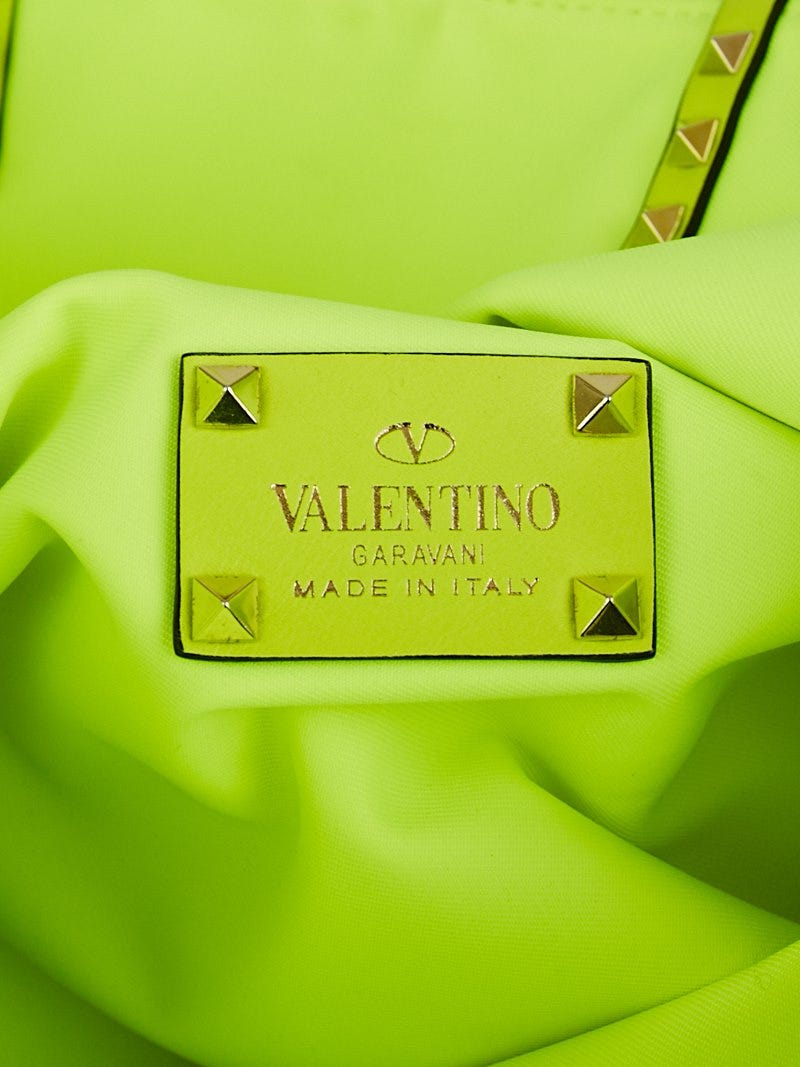 Neon green valentino online bag