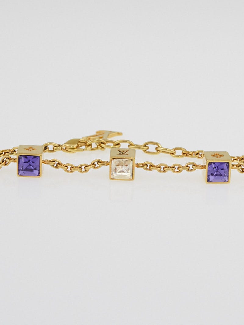 Louis Vuitton Multicolor Swarovski Crystal Gamble Bracelet