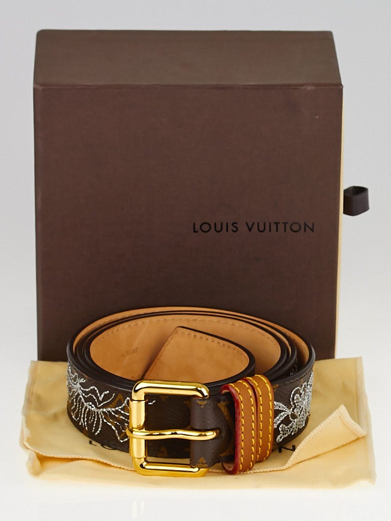 Louis Vuitton Limited Edition Monogram Canvas 90cm Dentelle Belt