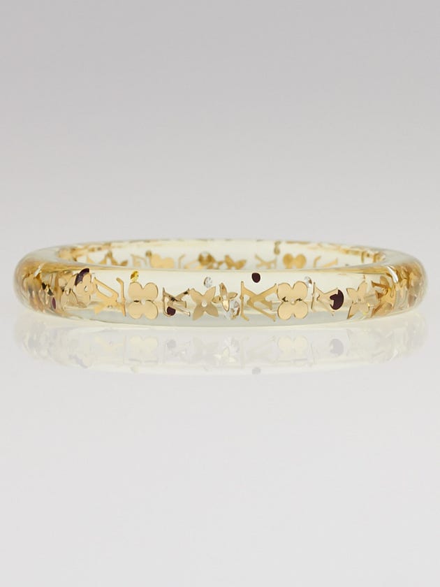 Louis Vuitton Clear Resin Monogram Inclusion TPM Bracelet